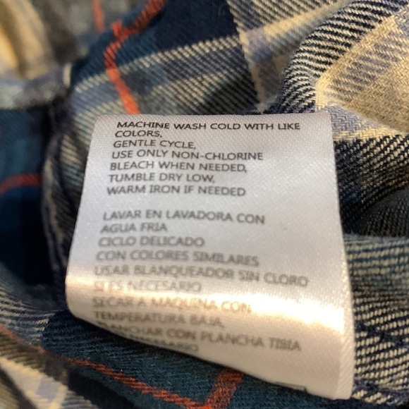 Weatherproof Vintage Men’s Plaid Flannel Button Down Shirt Size Medium - Picture 9 of 9